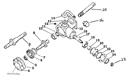 Loxton - International Gearbox - Order parts by numbers shown